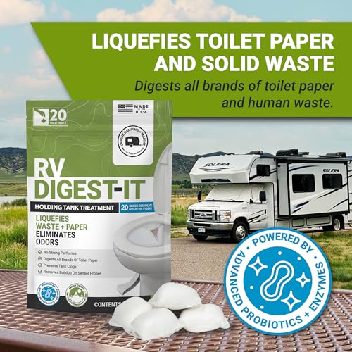 Image of Unique RV Digest-It Drop-In Pods RV Tank Treatment, 20 Count