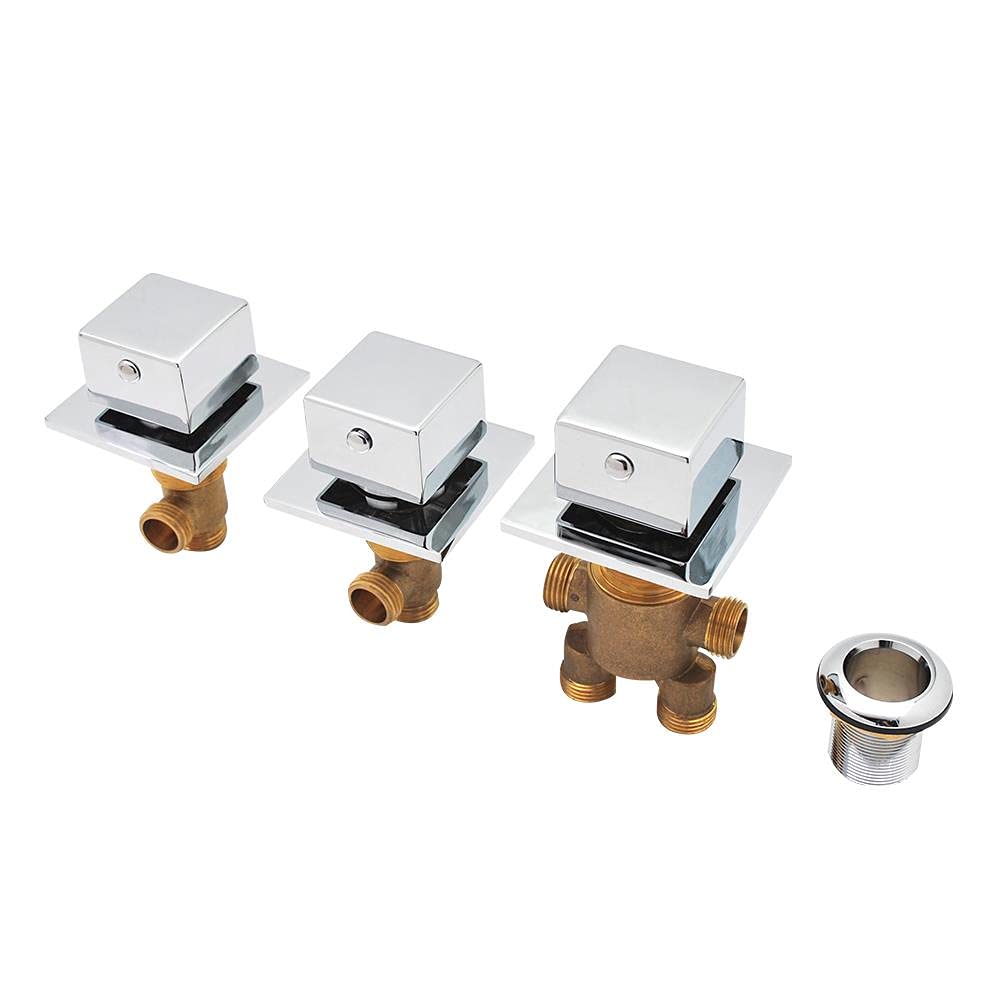 Válvula de Control de interruptor de latón para grifo de agua fría y caliente AFUDER para grifo de bañera, grifo mezclador de cabina de ducha, grifo de baño