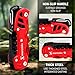 SmartstickX 16 in 1 Multi Tool Tactical Knife Camping essential Survival with Knife, Scissors, Saw, Wine Opener, Multiple Screwdrivers, Key Chain Easy Carry, Fish Scaler (Red)