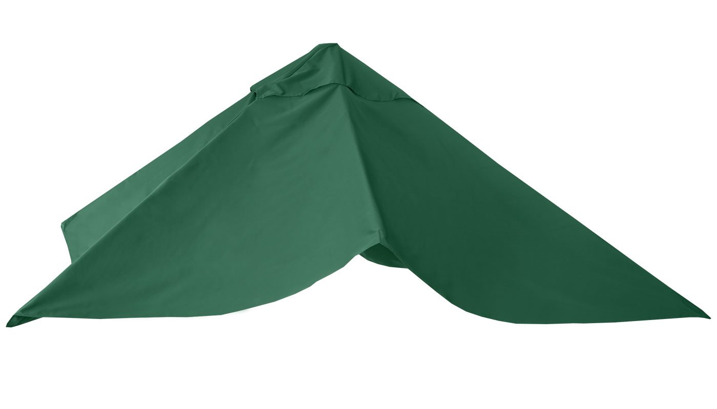 Mendler Toile de Rechange Parasol déporté 3x3m Vert foncé