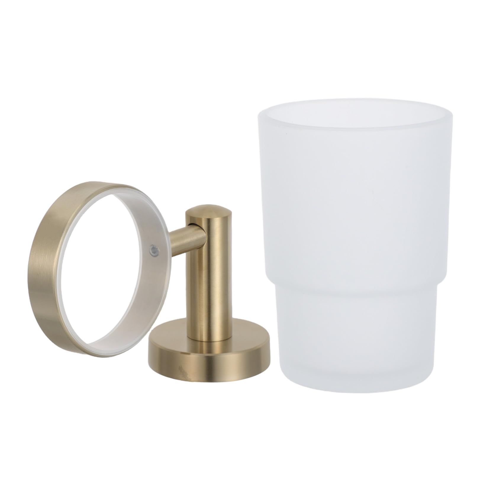 Portacepillos Vaso de Acero Inoxidable de Dientes para Pared