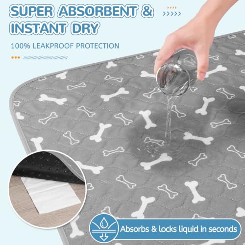 Image of Washable Pee Pads for Dogs, 2 Pack Reusable Puppy Pads, 18 inchx24 inch