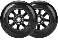 100mm Scooter Rollen - 2 Stück 100mm Scooter Ersatzräder räder Wheels mit ABEC-9 Lager - 88A stunt scooter Rollen Wheels für Apollo Albott Hudora Kesser Fuzion (Dark)