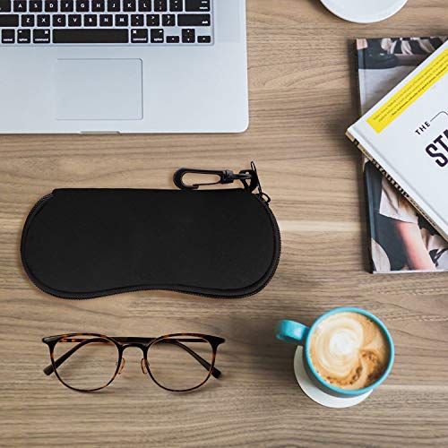 Image of MoKo Sunglasses Soft Case Ultra Light Neoprene Zipper Eyeglass Case for Men Women