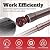 ColumPRO HVAC Repairing Tools, Air Conditioner Copper Pipe Expander Swaging Tool, 1/4 Inch Hex Shank Copper Pipe Flaring Tool Tube Expander,1/4''? 3/8''?1/2''? 5/8''?3/4''?7/8''Bits