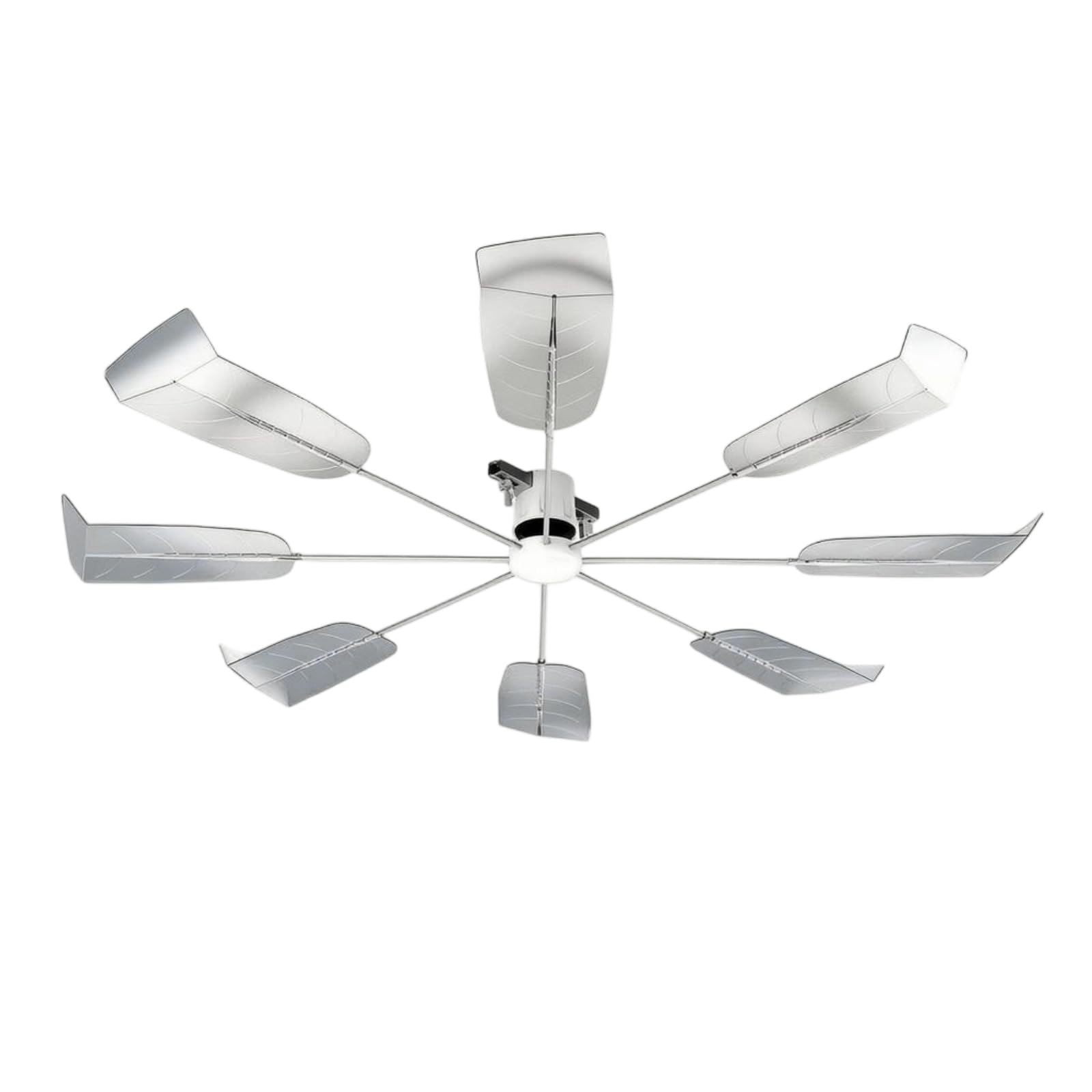 Multiple Blades Cassette Air Conditioning Vent Deflector Fan-Like Frame Cassette Air Conditioning Deflector Left-Right Hook Adjust Air Movement Guide, Clear Fan Blade-image-7