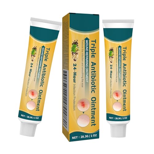 Wound Healing Ointment, 2Pcs Antibiotic Cream for Skin Infection Relieve Skin Abrasions Promote Natural Wound Healing Body Cream