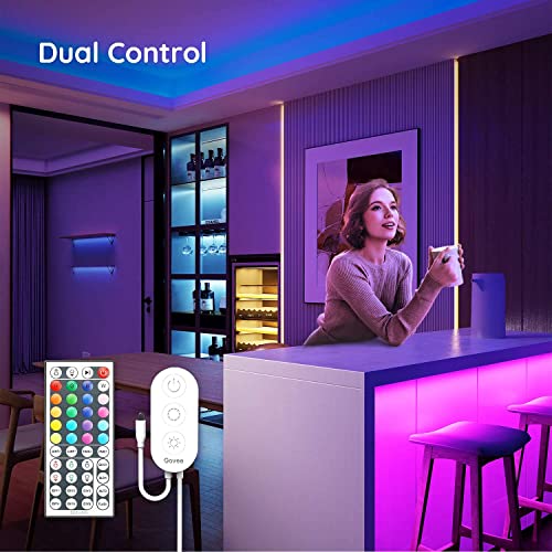 Govee Led Strip Lights, 16.4Ft Rgb Led Lights With Remote Control, 20 Colors And Diy Mode Color Changing Light Strip, Easy Installation Led Lights For Bedroom, Living Room, Ceiling, Kitchen #TOP3