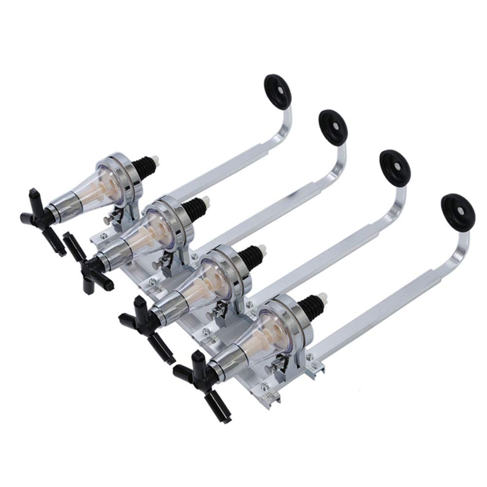 YAYOYO Touch Futu 4 Bottle Stand Optic Dispenser Drinks Wine Spirits Steel Bar Butler Wall Mounted