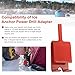 doufuhua Ice Anchor Power Drill Adapter Fits 1/2