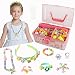 Pop Beads for Kids 600 Pcs Jewelry Making Kit,Girls Toys Gifts for Age 3-8,Necklace and Bracelet and Ring Creativity DIY Set