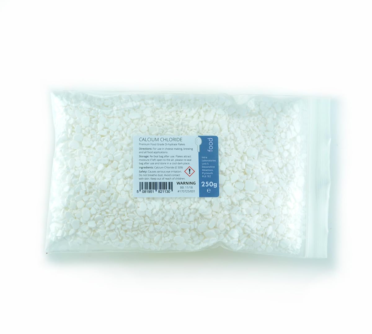 Calcium Chloride - 250g (Dihydrate Flakes)