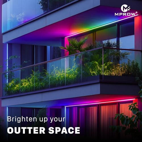 Image of MPROW 5Meter LED Rope Light | 48 LEDs /Meter Waterproof Strip Light | Cove Light for False Ceiling, Diwali, Balcony & Indoor Decoration (Multicolor)