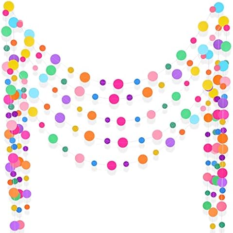 Paper Round Garland Streamers Decoration Cover