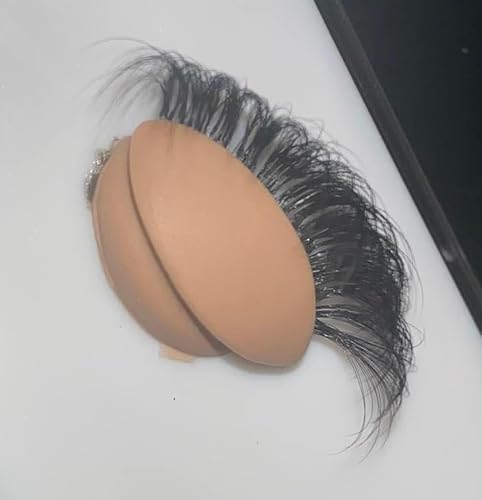 Alluring Pinças e 3 pares de pálpebras de silicone macio de substituição para prática de extensão de