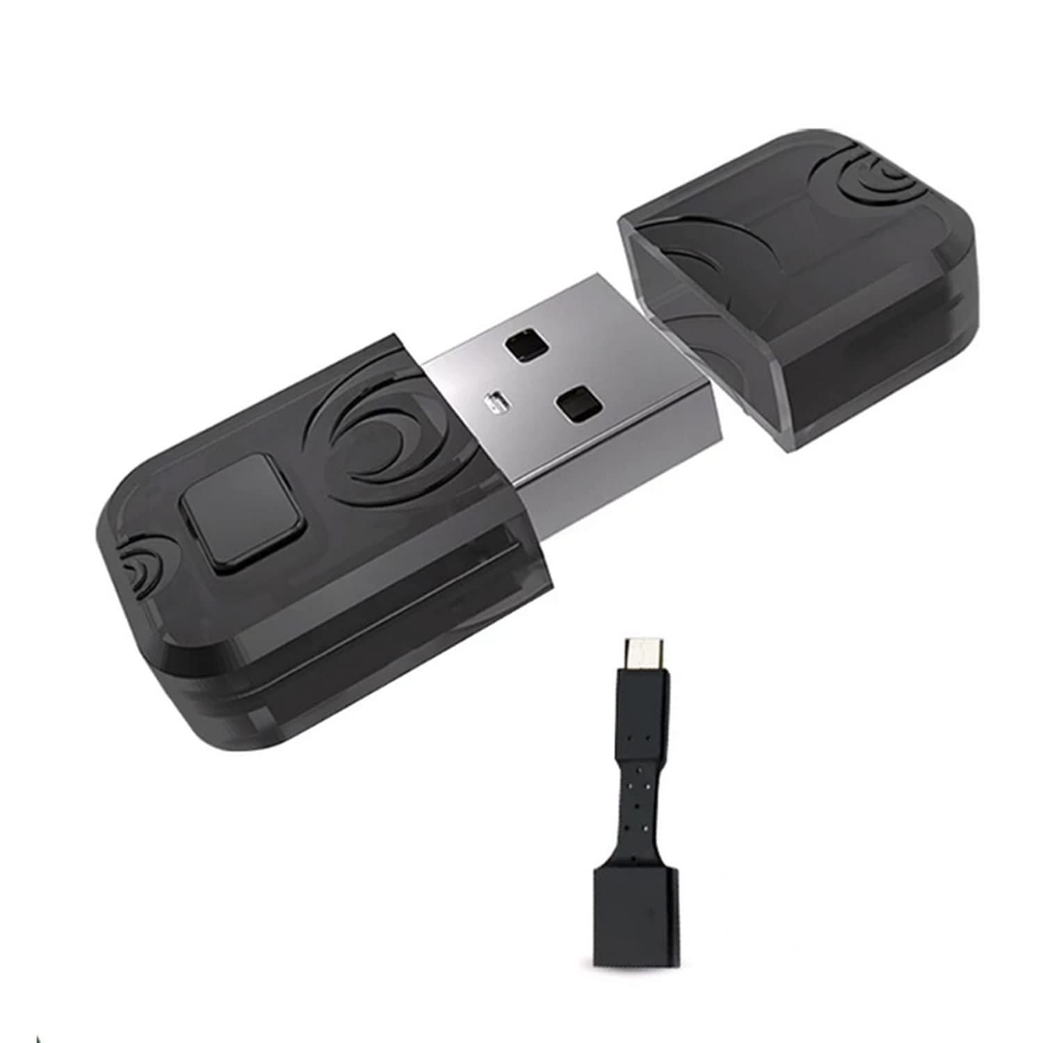 SKEIDOCompatible with PS5 Bluetooth Wireless Headset Adapter Transmitter Support PS5/PS4/ SWITCH/PC Wireless Bluetooth Receiver Adapter