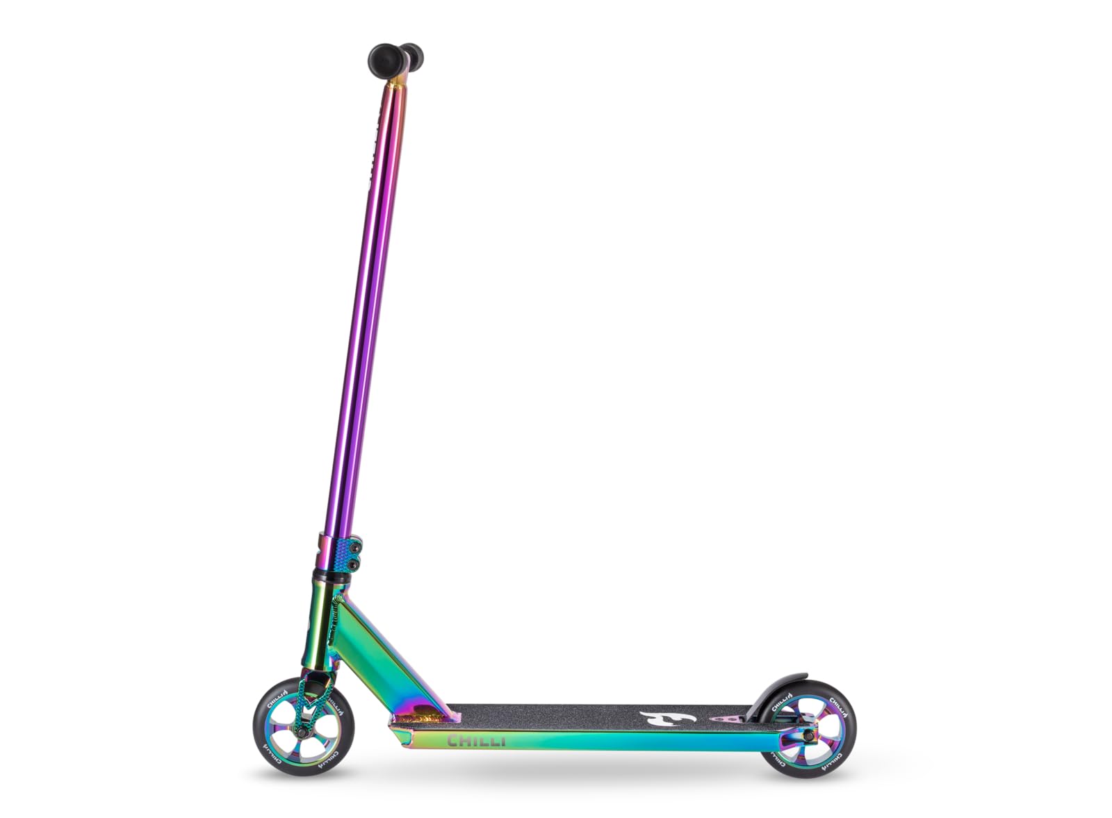 Chilli Pro Scooter- Reaper Reloaded Neochrome Extreme Intermediate and Beginner Stunt Scooter, Reinforced Steel T-Bar, Spider IHC Compression, 120mm Wheels, for Ages 8+