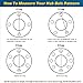 GREPSPUD 2Sets Trailer Hub Kits 5 on 4.5 for 3500 lbs 1-1/16'' to 1-3/8'' Tapered Axle, Idler Hub with Extra Dust Caps & Rubber Plugs, 5x4.5 Trailer Replacement Hub 5 Lug Bolt Trailer Wheel Hub Kit