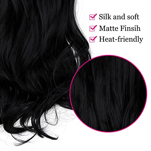 FXTYK Extension per capelli invisibili, con filo