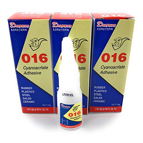 Jovely Professional Clear Liquid Super Glue for All Purpose(Metal, Plastic, Glass, Wood, Stone, Rubber, Leather and Ceramic), Perfect Model-Glue, Fast Adhecive, Gel Type, 0.35oz(10gram) 3 Pack