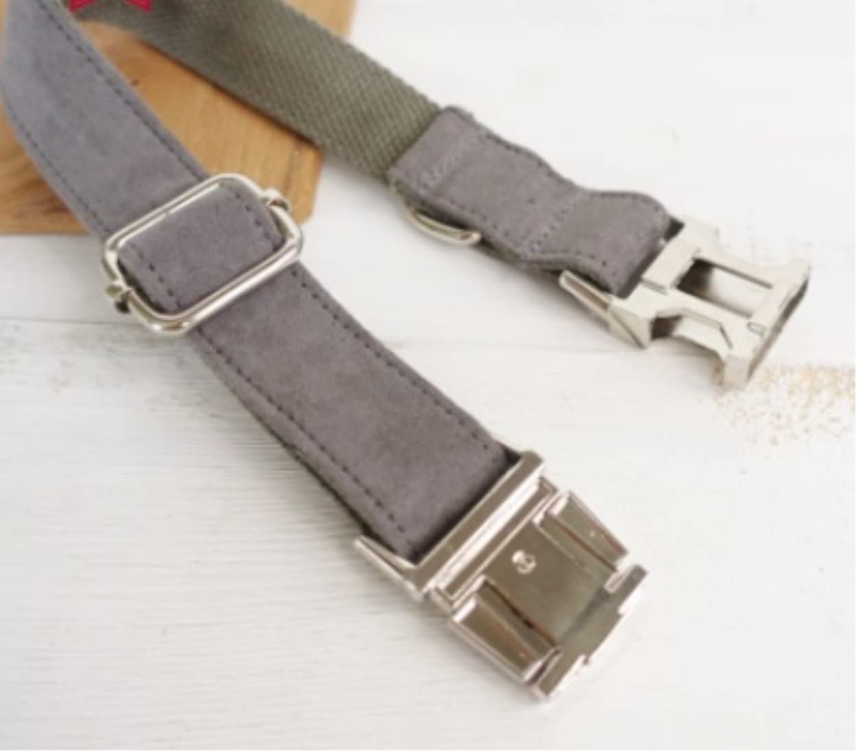 Correa Perro Correr Collar de Perro Correa clásico Ajustable Personalizado Durable Suave Pajarita Mascota Regalo Antideslizantes Reforzada(49-55cm)