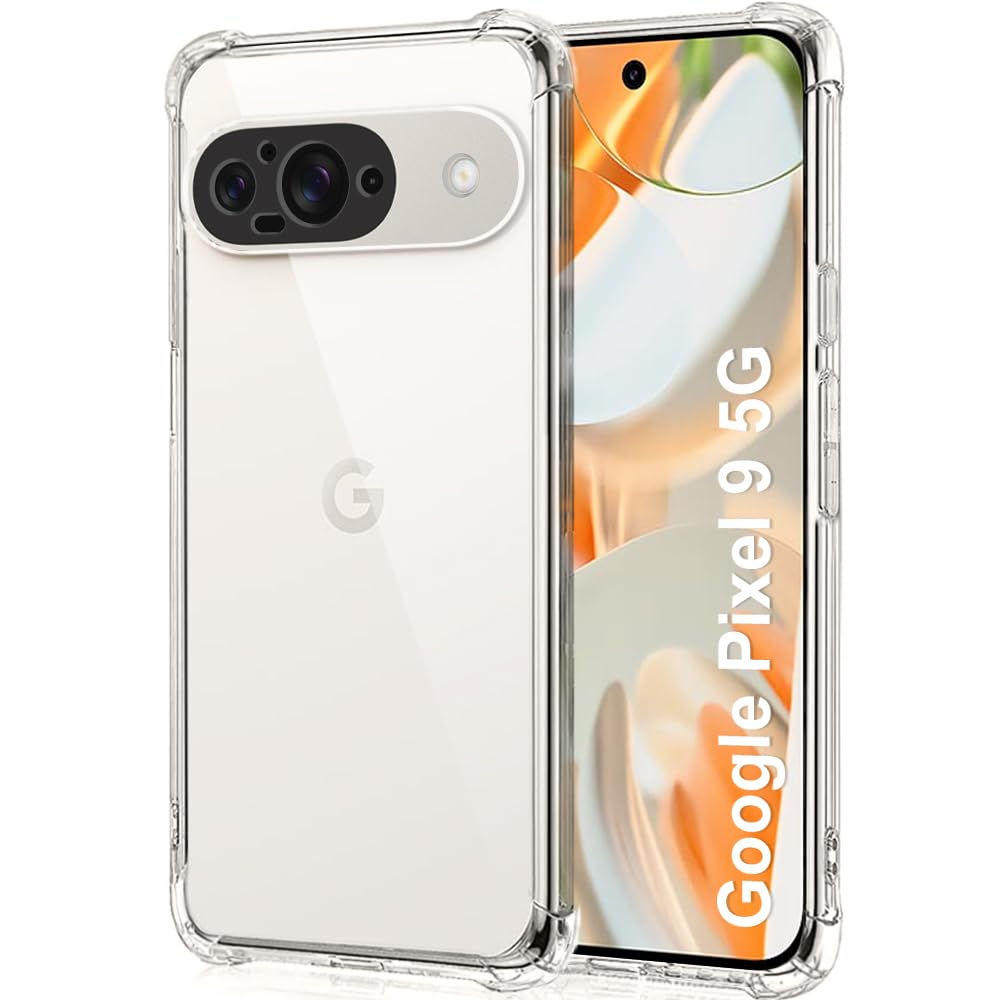 TheGiftKart Shockproof Back Cover Case for Google Pixel 9 | Raised Bumps for Camera & Screen Protection | Ultra Clear Soft Silicone Back Cover Case for Google Pixel 9 (TPU, Transparent) (B0DDXWNFF3) Amazon Price History, Amazon Price Tracker