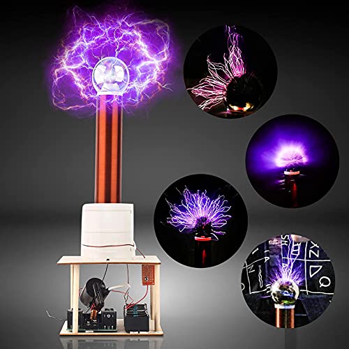 Tesla Coil Diy Kit, Pemenol Touchable Plasma Ball Spark Gap Arc Generator For Physics Teaching, Arc Plasma Artificial Lighting Science Experiment Model For Gift #TOP7