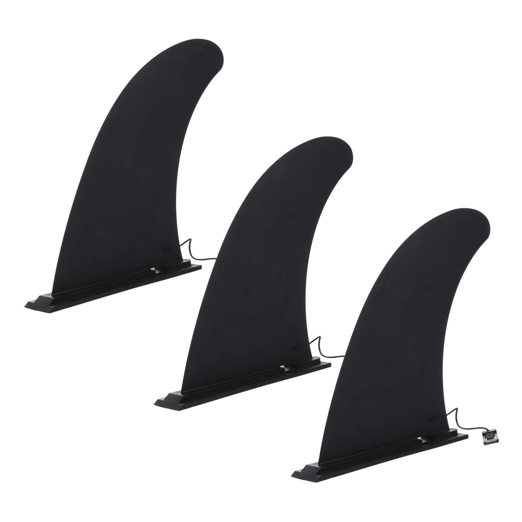 Hemobllo Aileron Central de Longboard Noir en Nylon, Lot de 3 Pièces | Clip pour Planches de Surf et Paddle, Pivot Rapide, Maintien Stable, Usage Canoë