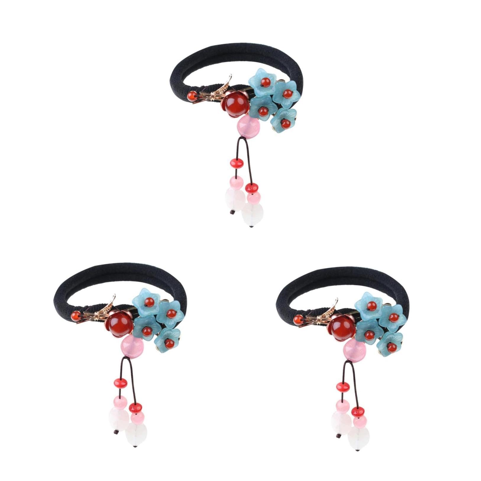 3stücke Vintage Haargummi Für Frauen Retro Haarschmuck Mit Exquisitem Design Passend Für Und Andere Traditionelle Outfits Für Alltägliche Anlässe Und Partys Für Dickes Und