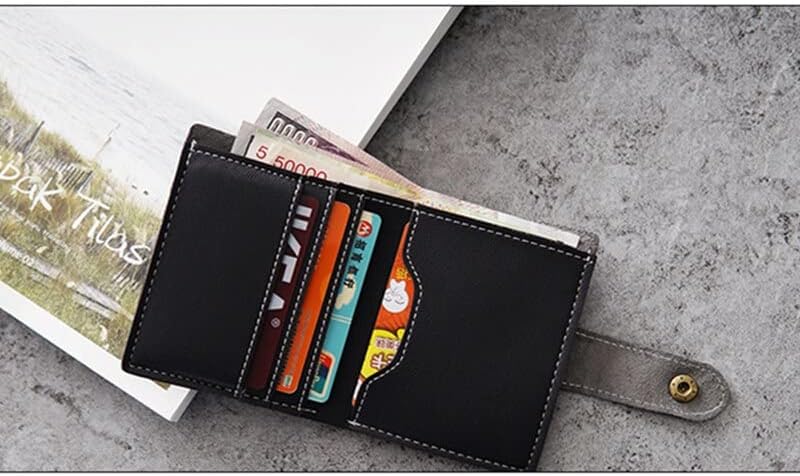1 Set Leather Template Home Handwork Leathercraft Sewing Pattern Tools Accessory Men Wallet Pattern 9 * 11 * 1.5cm