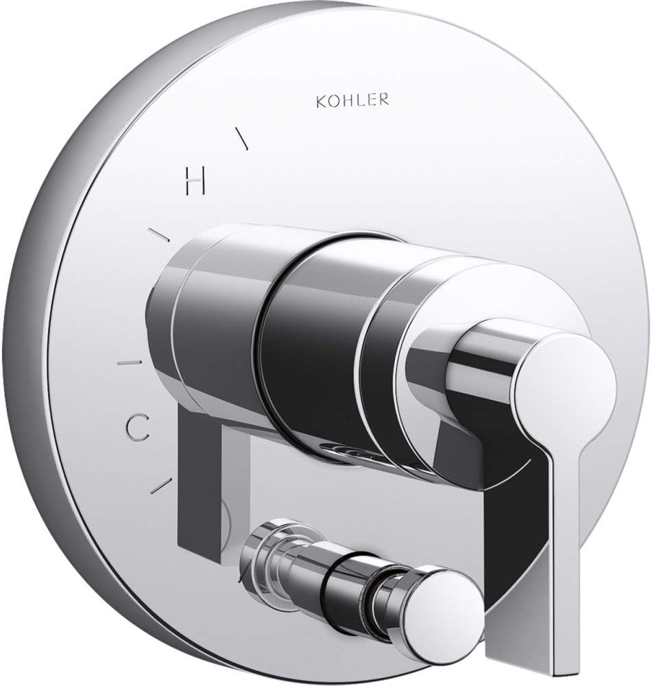 Kohler T78016-4-2MB Components Plumbing Fixtures, Vibrant Brushed Moderne Brass