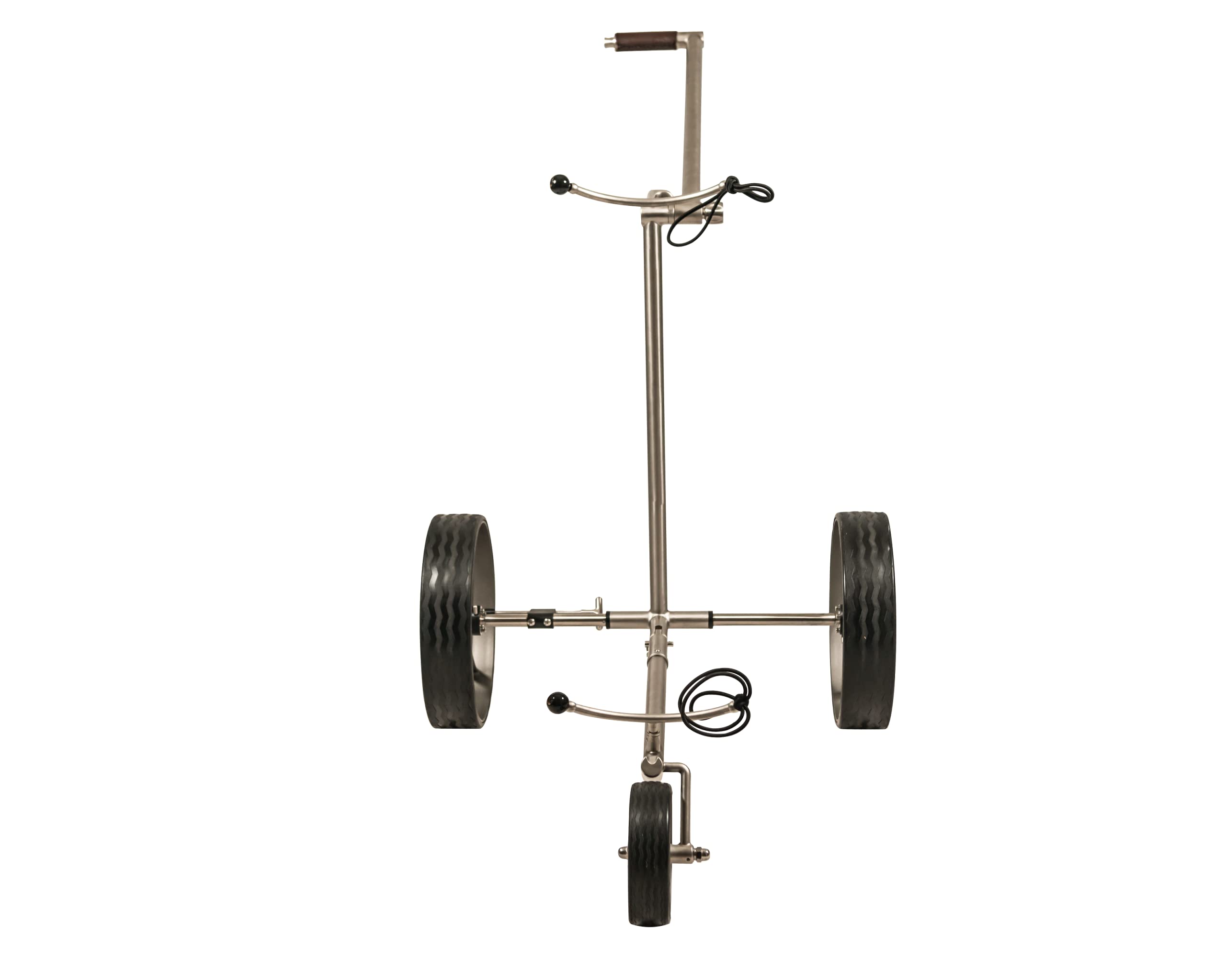 Edelstahl 3 Rad Golftrolley klappbar Fasan matt
