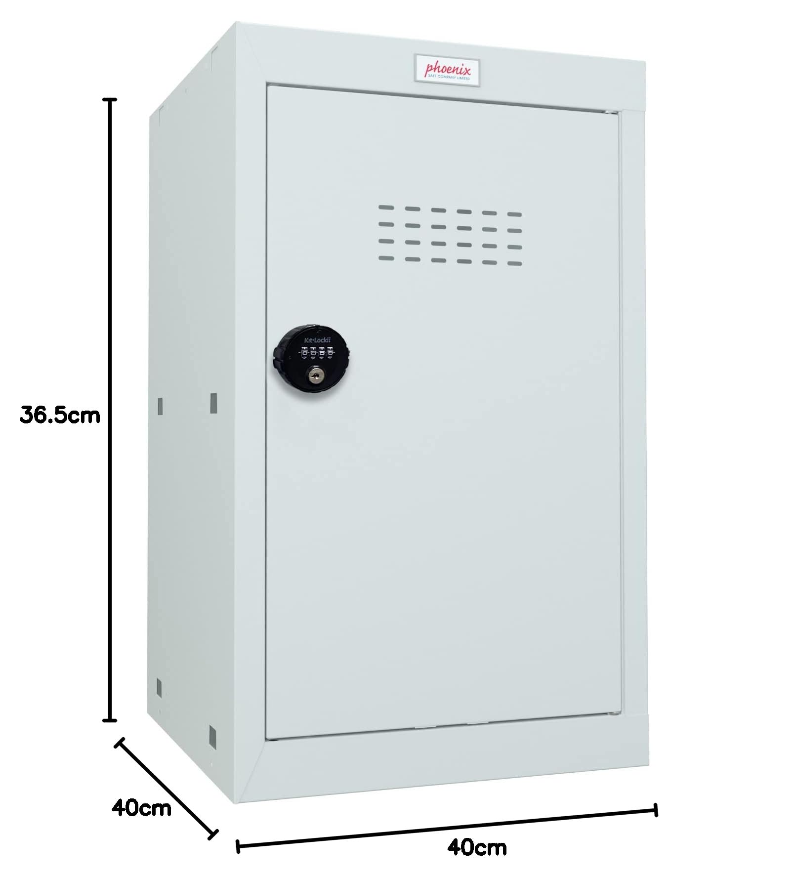 Phoenix Safe Company - CL0644GGC Series - Würfel-Schließfach - Hellgrau Größe 3 Cube Locker mit Zahlenschloss - 665 x 400 x 400 mm