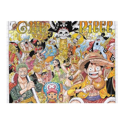 ワンピース/ONE PIECE 500/1000ピース 木製パズル 減圧エンターテインメントパズル 大人と10代向けの大型ジグソーパズル