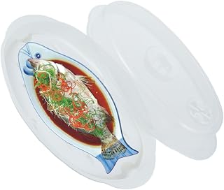 1pc Microwave Steamer Cover for Fish Food and Vegetables Large Circular Design for Convenient Cooking and Refrigeration and Water Drainage