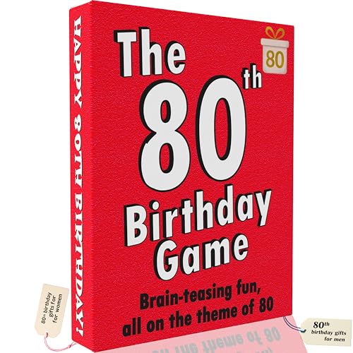 GoForItGames.com The 80th Birthday Game - The turning 80 card game especially for 80 year olds created with 80th birthday presents for men and 80th birthday gifts for women in mind.