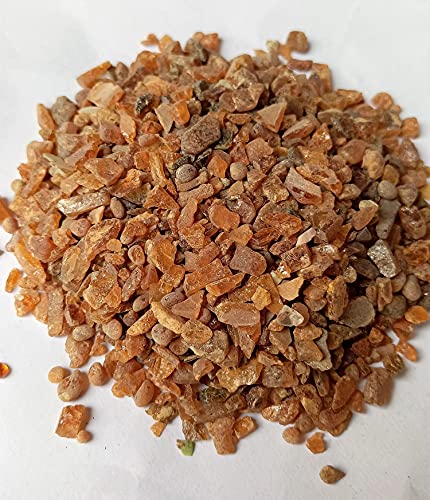 World of Wood: Natural Hessonite Garnet Rough Gravel, Raw Hessonite, Rock Tiny Pebbles, 500 Ct/ 100 gm, Used in Resin Art & Jewelry Making, Gemart, Healing Stone