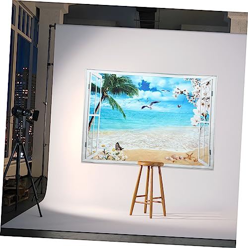 jojofuny 3 Pecas Fundo Cenário De Praia Tapeçaria De Cenário Natural Tapeçaria Engraçada Tapeçaria P