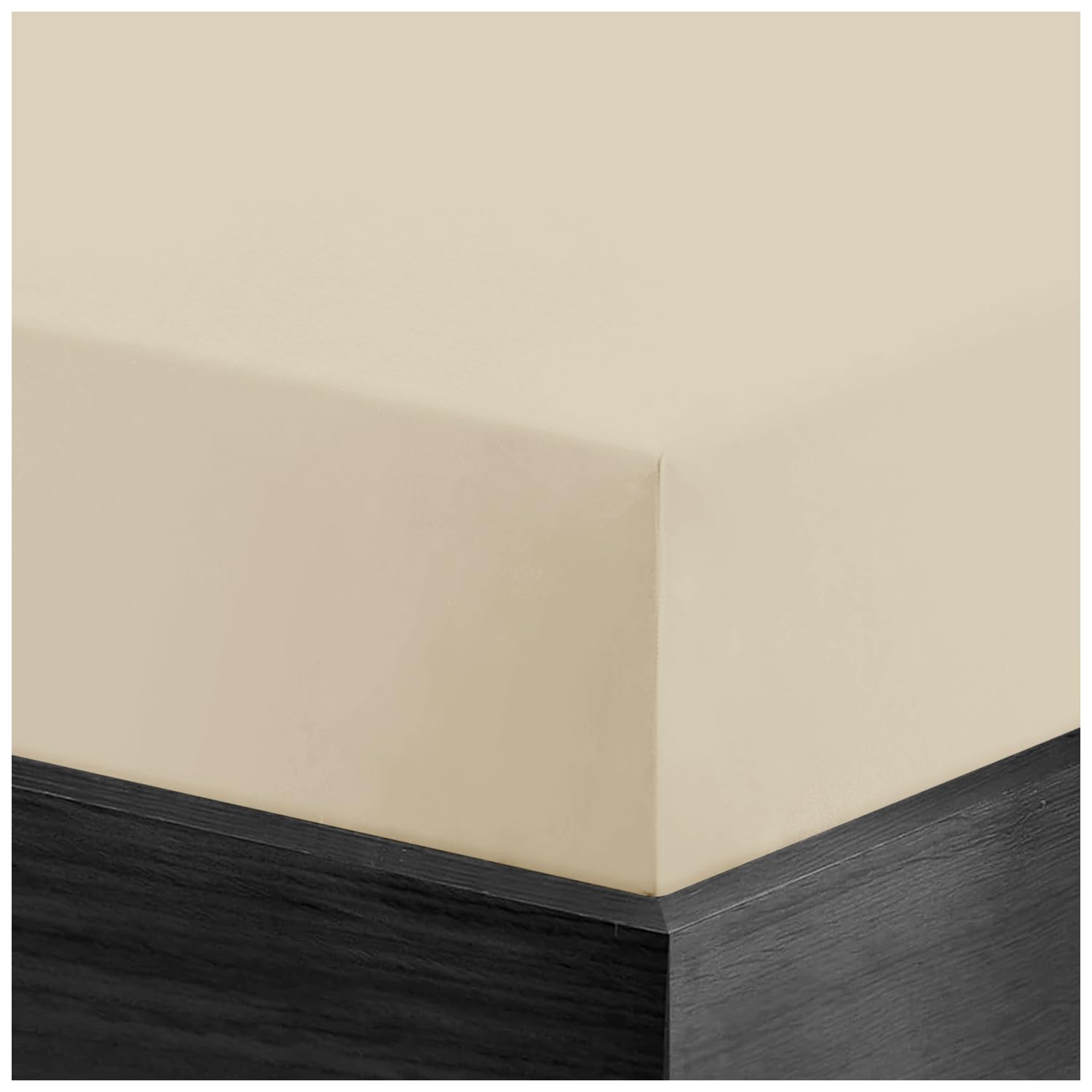 GC GAVENO CAVAILIA Brushed Cotton Fitted Sheet | Deep Pocket 10" / 25 Cm Deep Fitted Sheet...