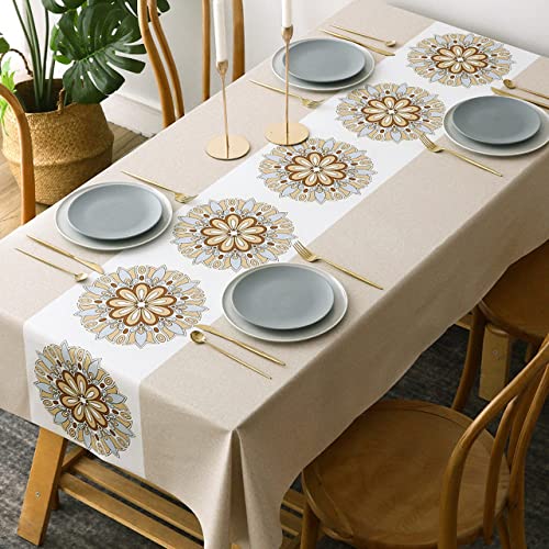 Nappe imperméable lune de qualité supérieure couverture table rectangulaire salon 140x240