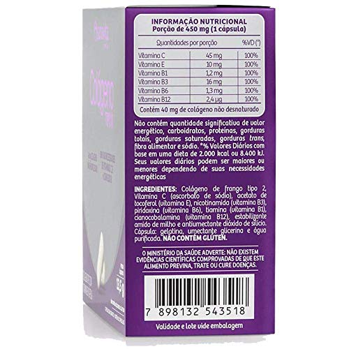 Kit 2 Colágeno Tipo 2 II 40mg Sanavita 30 cápsulas