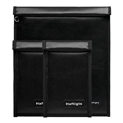 3Pcs Faraday Bags For Laptops(20 X 15 Inches), Key Fob Protector (9.6 X 4.7 Inches), Fireproof & Waterproof Faraday Cage, Key Fob Signal Blocker, Faraday Pouch Anti-Hacking Nfc/Wifi/Bluetooth #TOP20