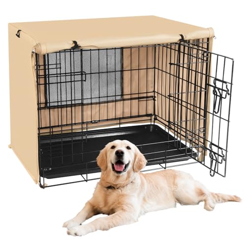 X-ZONE PET Capa de gaiola de cachorro de 91,4 cm para uso interno/externo - capa de canil de poliést