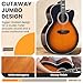 Fesley Jumbo Cutaway Acoustic Guitar: 42