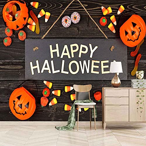 Papier peint citrouille Halloween de dessin animé panoramique