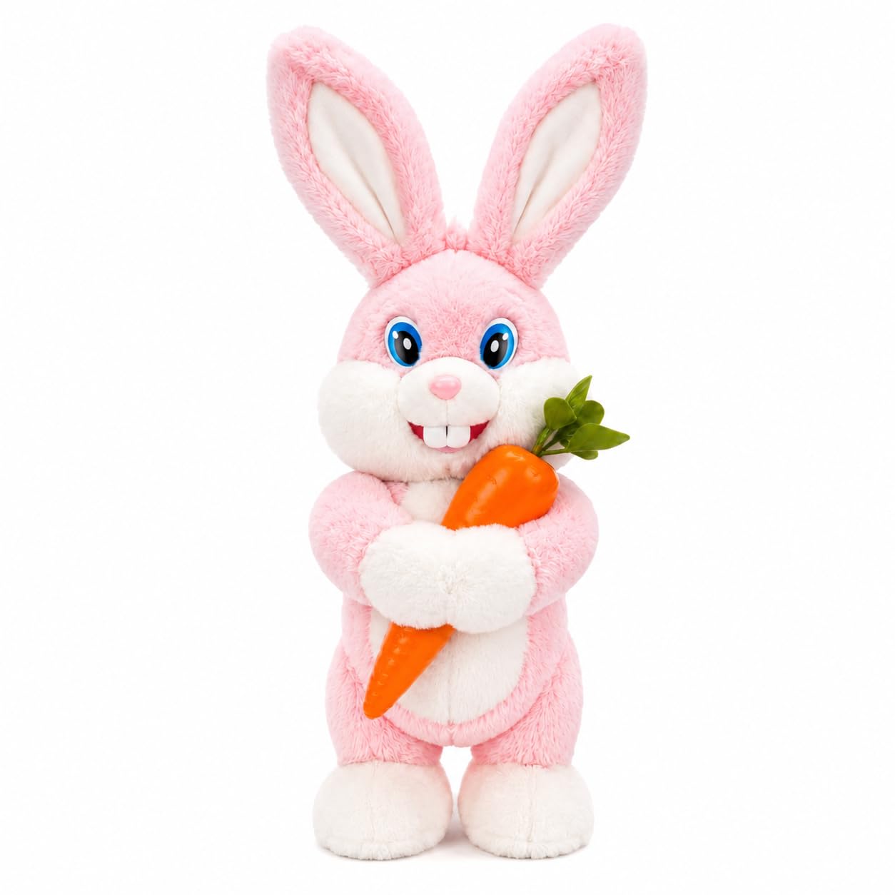 G FLY Walking Forward and Backward Musical Interactive Rabbit Soft Toy, Repeat Your Words in Funny Way, 20 Plus Songs, Best Engaging Toy for Toddlers, Intelligent, Stuffed, Age 3+, Colour Pink-image-13