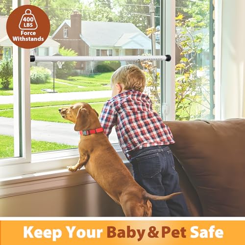 Feblomst Sliding Door Security Bar 18"-51", Adjustable Sliding Door Lock Security Bar, Window Security Bars Inside For Sliding Glass Door Home Apartment Safety thumb #6