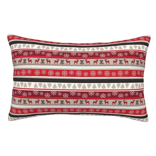 Christmas Pillow 20"x30" Pillow Case with Hidden Zipper Pillowcover
