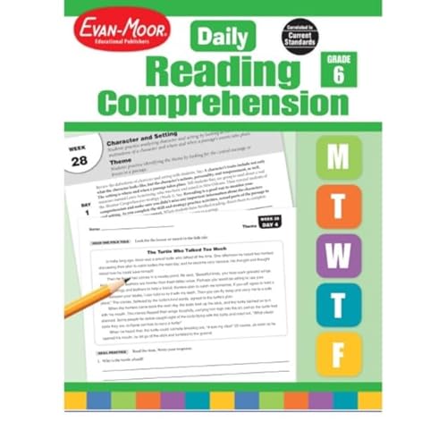 [pdf] free evan-moor daily reading comprehension, grade 6 - homeschool cover art