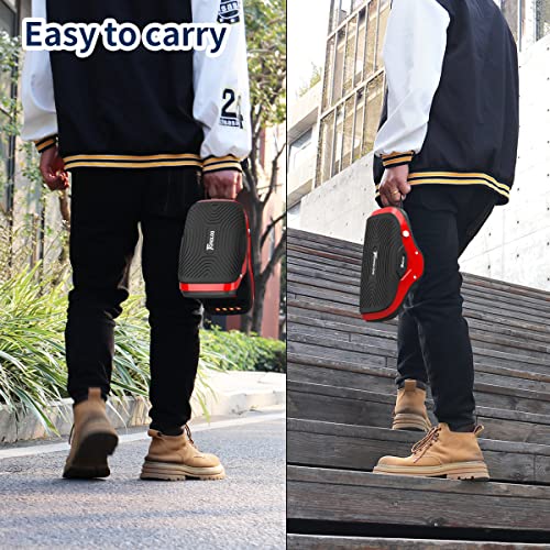 Tomoloo S1 Hoverboard For Kids And Adults,3.5"Two Wheels Electric Roller Skates Hovershoes With Rhythm Led Light,Ul Safety Certificated |Self Balancing Scooter Gift (Red) #TOP3